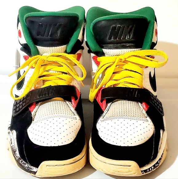 NIKE AIR TRAINER SC II HIGH TOP RASTA SHOES/SNEAKERS. MENS Sz:10 TIE AND VELCRO - Picture 5 of 13